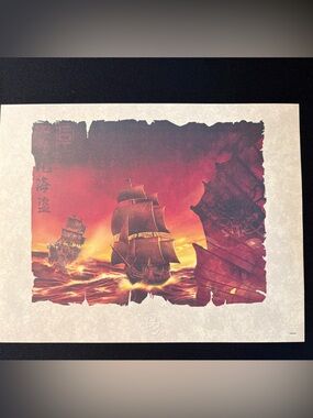 Disney Pirates of the Caribbean Limited Edition Lithograph with COA